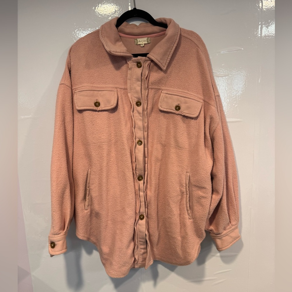 Altar'd‎ State Blush Pink Fleece Heavyweight Jacket
